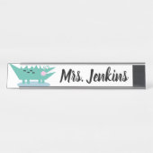 アリゲーターエレメンタル先生デスク名プレート デスクネームプレート (正面)