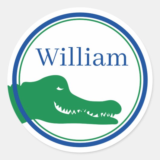 アリゲーターカスタムステッカー ラウンドシール (正面)