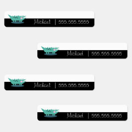 アリゲーターカートゥーンスクールクラス名番号ラベル ラベル