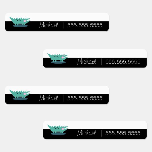 アリゲーターカートゥーンスクールクラス名番号ラベル ラベル (グループ)