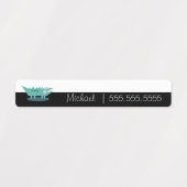 アリゲーターカートゥーンスクールクラス名番号ラベル ラベル (デザイン1)