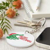 アリゲータークリスマスキーチェーン キーホルダー (正面右)