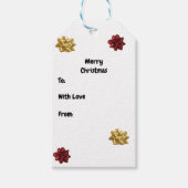 アリゲータークリスマスツリーギフトラベル ギフトタグ (正面)