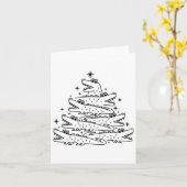 アリゲータークリスマスツリーススワ カード (黄色い花)