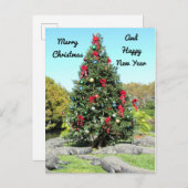 アリゲータークリスマスポストカード ポストカード (正面/裏面)