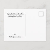 アリゲータークリスマスポストカード ポストカード (裏面)