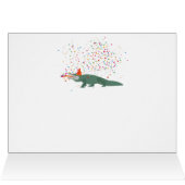 アリゲータークロコダイル – 動物誕生日カード (内部横(上))