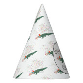 アリゲータークロコダイル – 動物誕生日 パーティーハット (左)