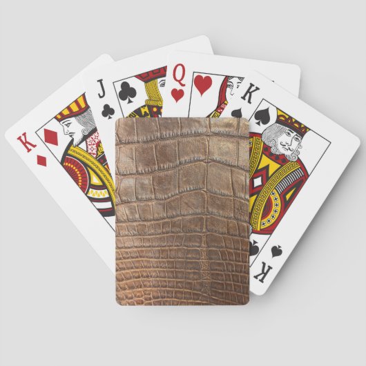 アリゲータークロコダレワイルドエキゾチックアニマルプリント トランプ (裏面)