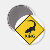 アリゲータークロッシングハイウェイサイン マグネット (正面/裏面)