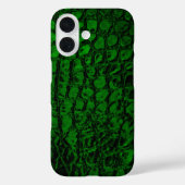 アリゲーターグリーンフェイクレザー Case-Mate iPhoneケース (裏面)
