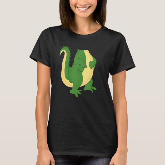 アリゲーターコスチューム掛けワニ動物園アニマル1 Tシャツ (正面)