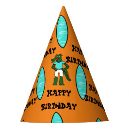 アリゲーターサーファー 誕生日 帽子 #2 パーティーハット