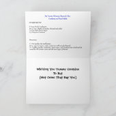 アリゲータージンジャーブレッドの装飾とレシピ シーズンカード (内部)