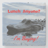 アリゲーターストーンコースター付きランチ ストーンコースター (正面)