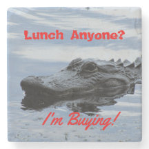 アリゲーターストーンコースター付きランチ