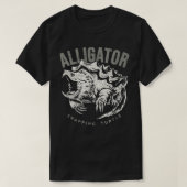 アリゲータースナップカメ、レプト用ヴィンテージデザイン Tシャツ (デザイン正面)