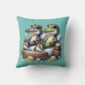 アリゲータースパの日 クッション (裏面)