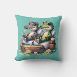 アリゲータースパの日 クッション