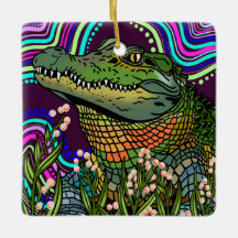 アリゲーターセラミックオーナメント