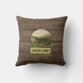 アリゲーターダークウッド枕 クッション (裏面)