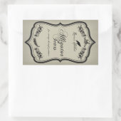 アリゲーターティールハロウィーン瓶ステッカー 長方形シール (バッグ)