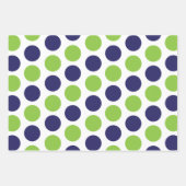 アリゲータードットラグビーストライプズのギフトラップシート ラッピングペーパーシート (正面)