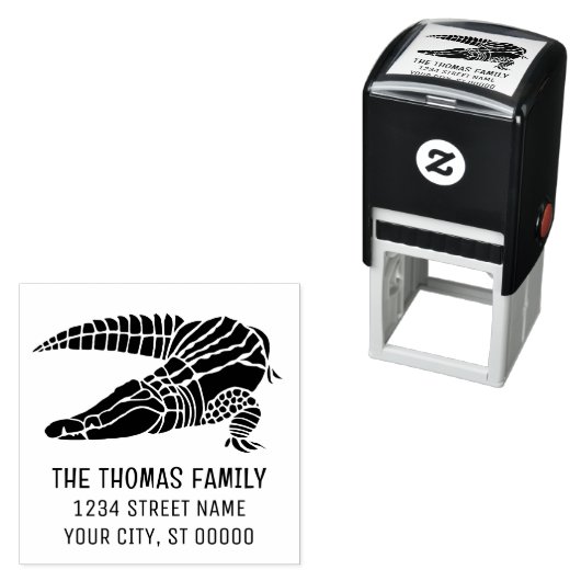 アリゲーターネーム差出人住所 セルフインキングスタンプ (インサイチュ)