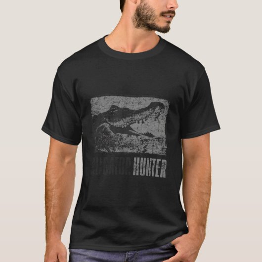 アリゲーターハンター屋外ゲーター狩りギフトティー Tシャツ (正面)