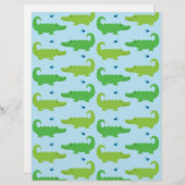 アリゲーターバードベビースクラップブック紙 (正面/裏面)