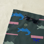 アリゲーターパターン ビーチタオル (インサイチュ)