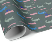 アリゲーターパターン ラッピングペーパー (ロールコーナー)