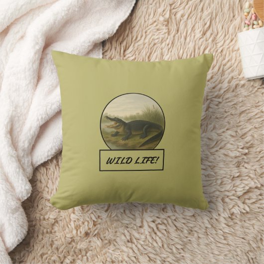 アリゲーターピロー クッション (ブランケット)