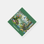 アリゲーターファンタジースワンサンダー_コーブ スタンダードカクテルナプキン (角)