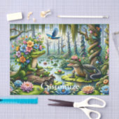 アリゲーターファンタジースワンサンダー_コーブ 薄葉紙 (クラフト)