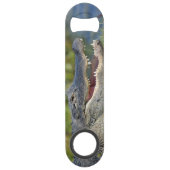 アリゲーターフロリダエバーグレーズ野生生物おもしろい写真 スピード栓抜き (裏面)