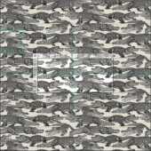 アリゲーターブラック ファブリック (タイル)