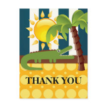 アリゲーターブルーイエローバースデーパーティーありがとう