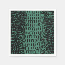 アリゲータープリント紙カクテルナプキンス