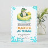 アリゲータープールパーティの招待状 招待状 (スタンド正面)