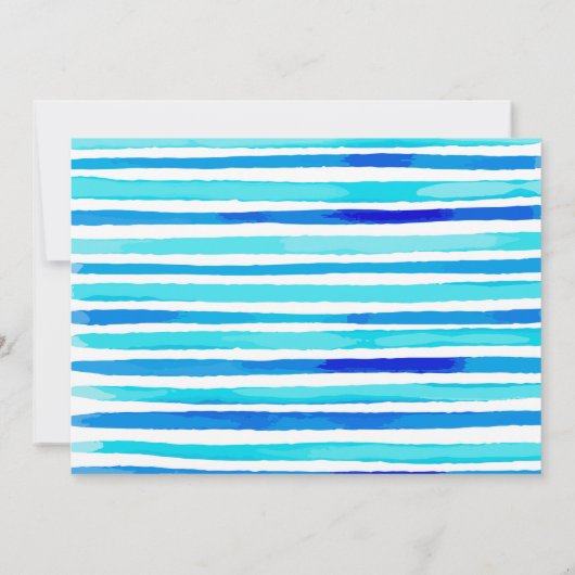 アリゲータープール誕生日パーティーの招待 招待状 (裏面)