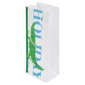 アリゲーターホリデーワインバッグ ワインギフトバッグ (裏面アングル)