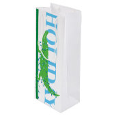 アリゲーターホリデーワインバッグ ワインギフトバッグ (正面アングル)