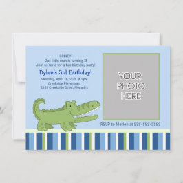アリゲーターボーイズ誕生日の招待 招待状