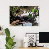 アリゲーターポスター ポスター (ホームオフィス)