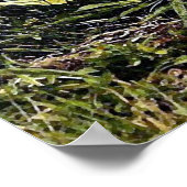 アリゲーターポートレートポスタープリント ポスター (角)