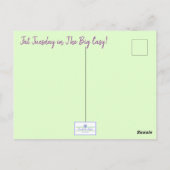 アリゲーターマルディグラスフロート ポストカード (裏面)