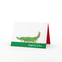 アリゲーターラブバレンタインカード