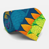 アリゲーターレインボーカラフルパタパーソナライズされたーン ネクタイ (ロール)