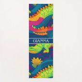 アリゲーターレインボーカラフルパタパーソナライズされたーン ヨガマット (正面)